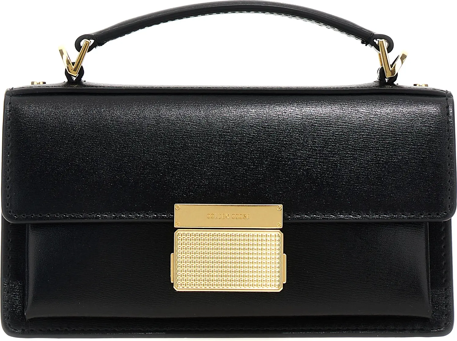 Handbag Black Cowhide Golden Goose Venezia Small
