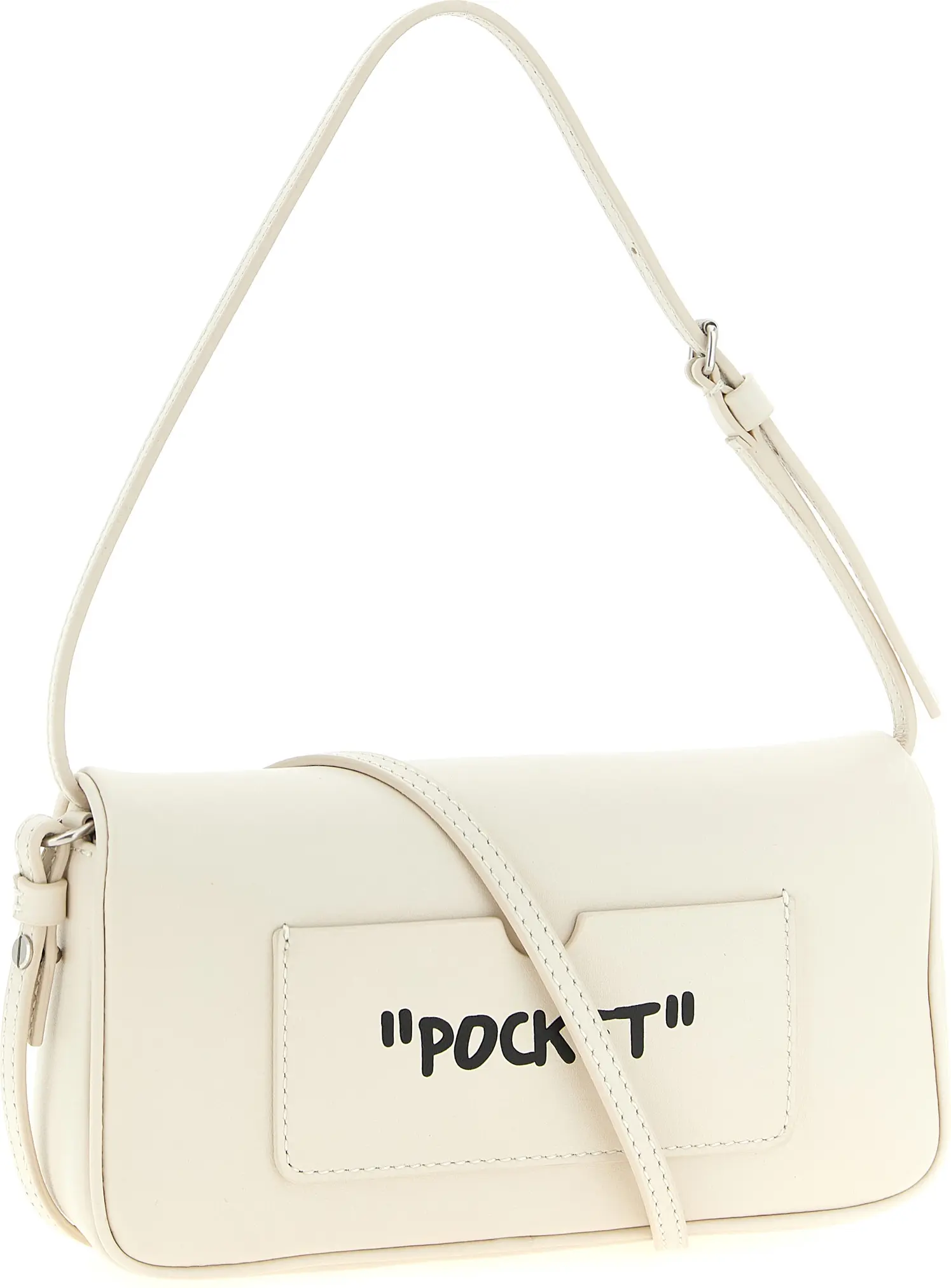 Shoulder Bag Off-White Lamb Leather