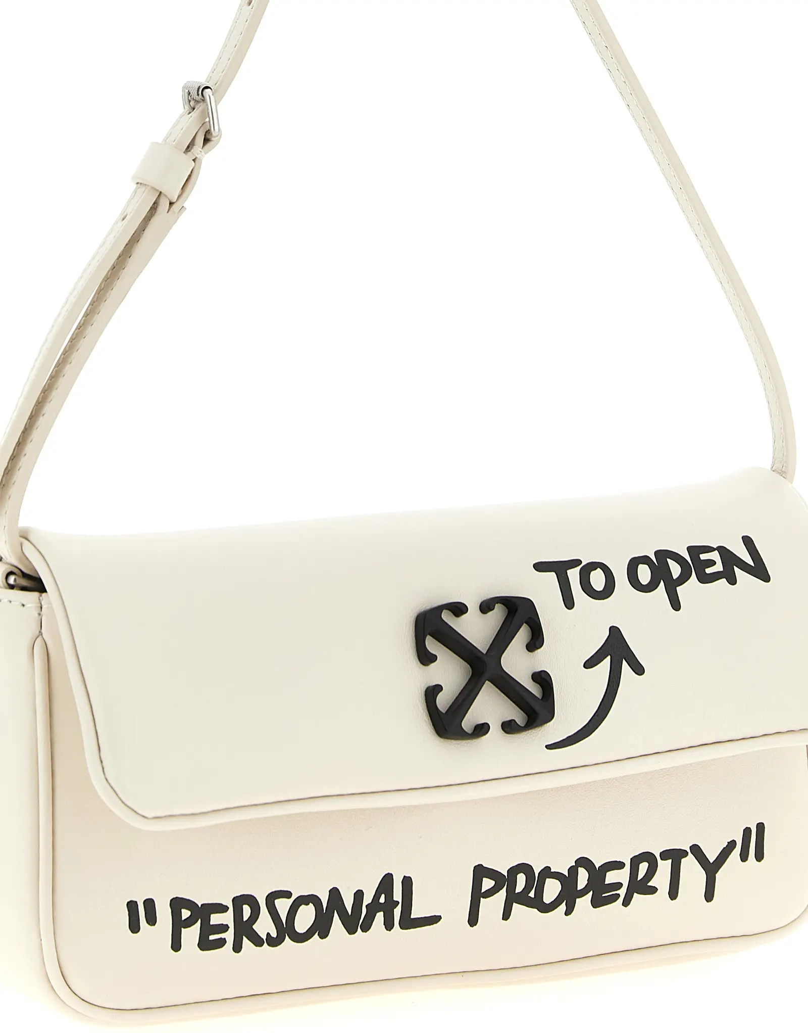 Shoulder Bag Off-White Lamb Leather