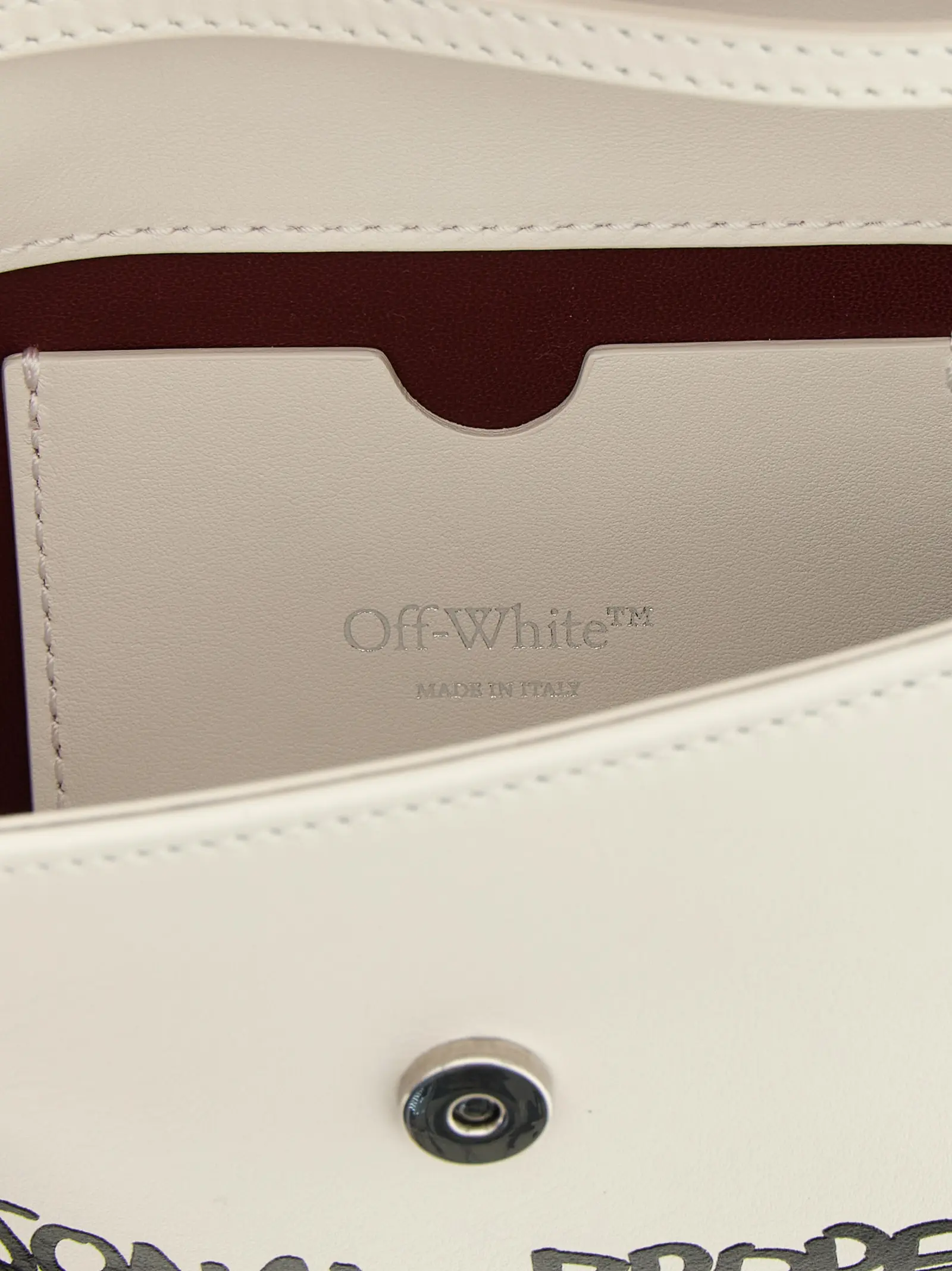 Shoulder Bag Off-White Lamb Leather