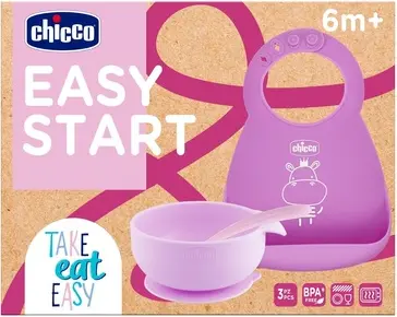 Силиконовый набор для кормления Chicco
