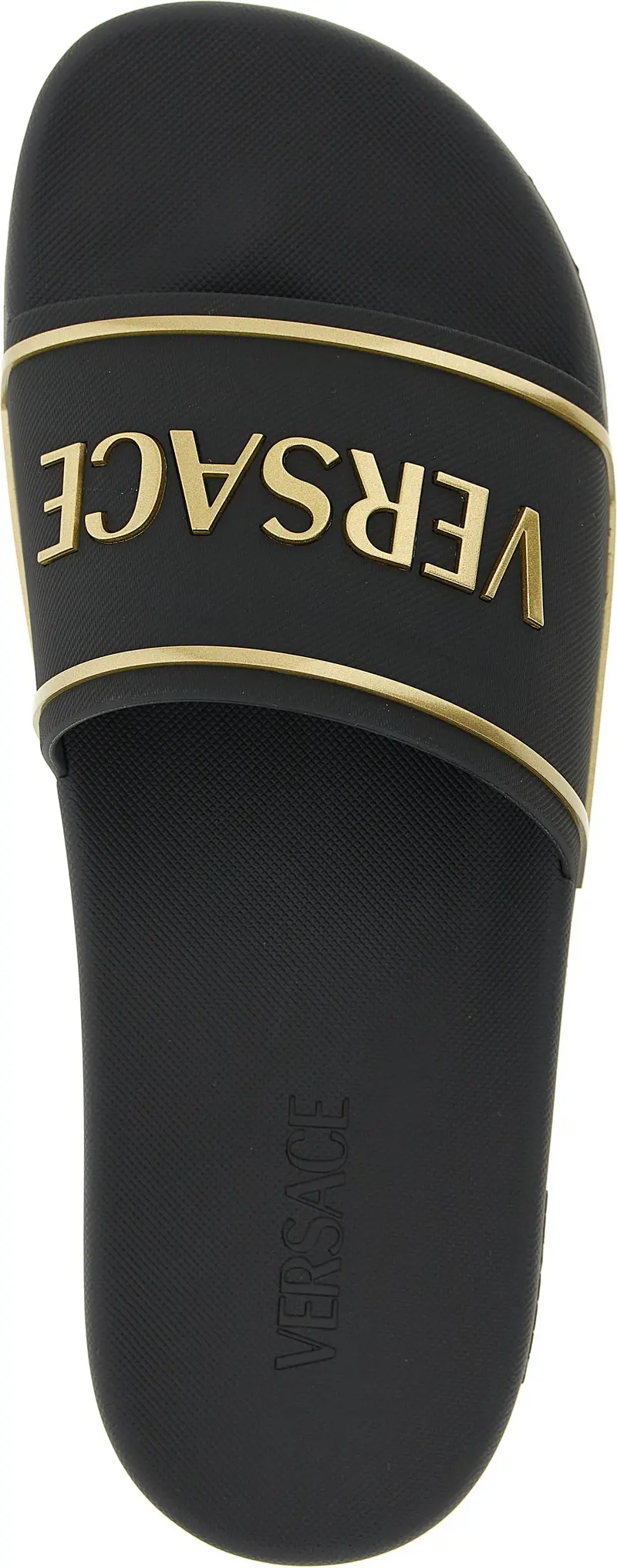 Шлепанцы Versace Черные из полиуретана