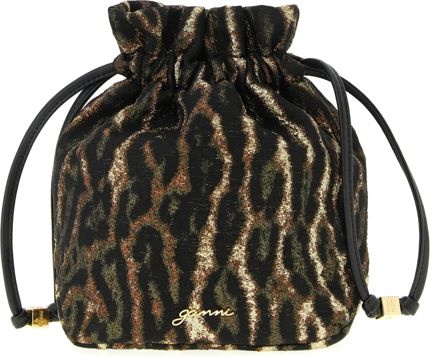Клатч GANNI Metallic Bou Bucket