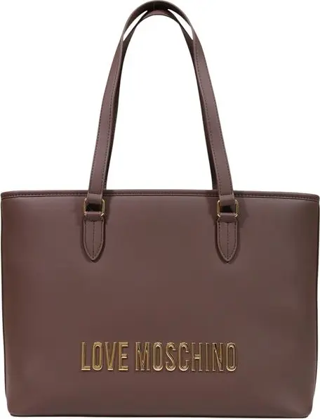 Сумка LOVE MOSCHINO коричневая из полиуретана