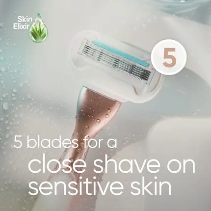 Бритва Gillette Venus с ручкой из розового золота и смазывающей полоской с Алоэ Вера