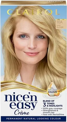 Стойкая краска для волос Clairol Nice'n Easy Baby Blonde