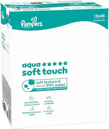 Влажные салфетки Pampers Aqua Soft Touch