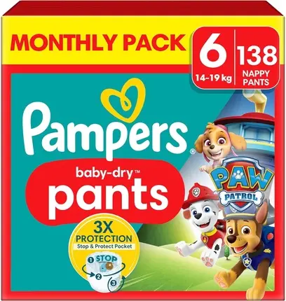 Трусики-подгузники Pampers Baby-Dry