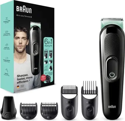 Триммер для бороды и машинка для стрижки волос BRAUN Multi-Grooming-Kit 3