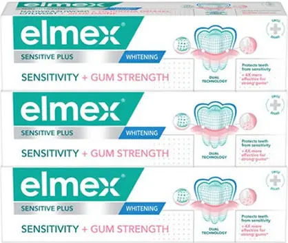 Зубная паста Elmex Sensitive Sensitivity + Gum Strength Whitening Trio