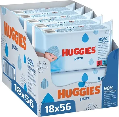 Детские влажные салфетки Huggies Pure