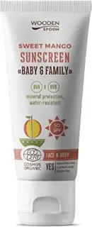 Лосьон для тела Wooden Spoon с манго для детей и всей семьи SPF 50