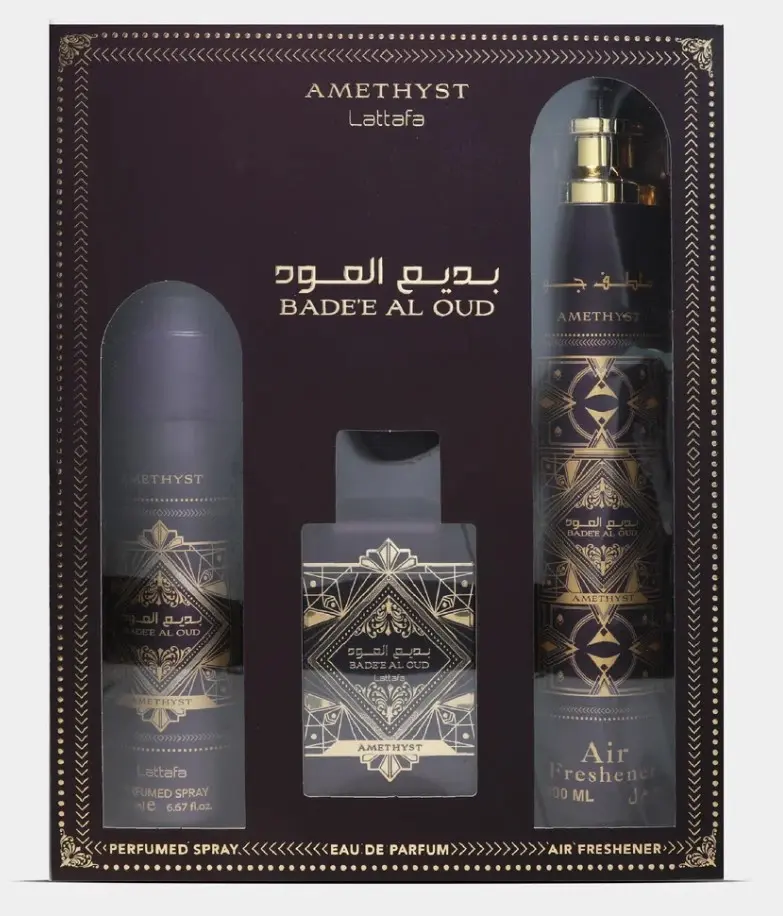 Подарочный набор Парфюмерной воды Lattafa Badee Al Oud Amethyst
