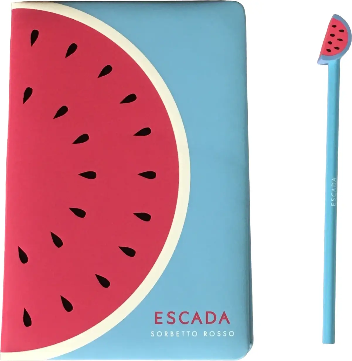 Набор парфюмерии Escada Summer Limited Edition Sorbetto Rosso Gwp Notebook Blue