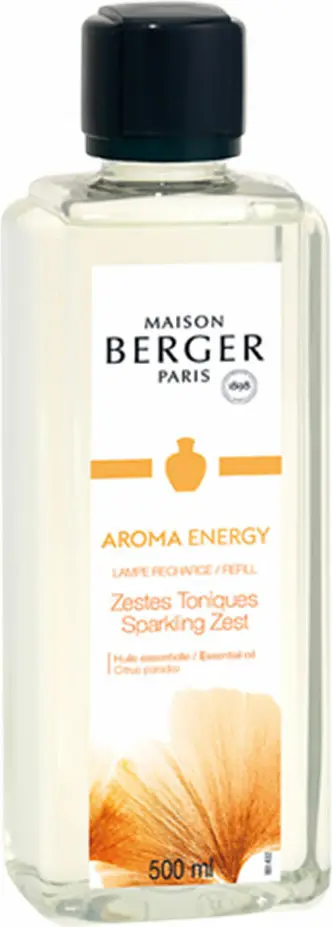 Каталитическая лампа сменный наполнитель Maison Berger Paris Aroma Energy Искрящийся Цедра