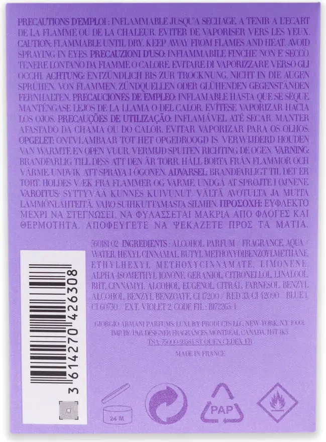 Eau de Parfum Giorgio Armani Diamonds Violet