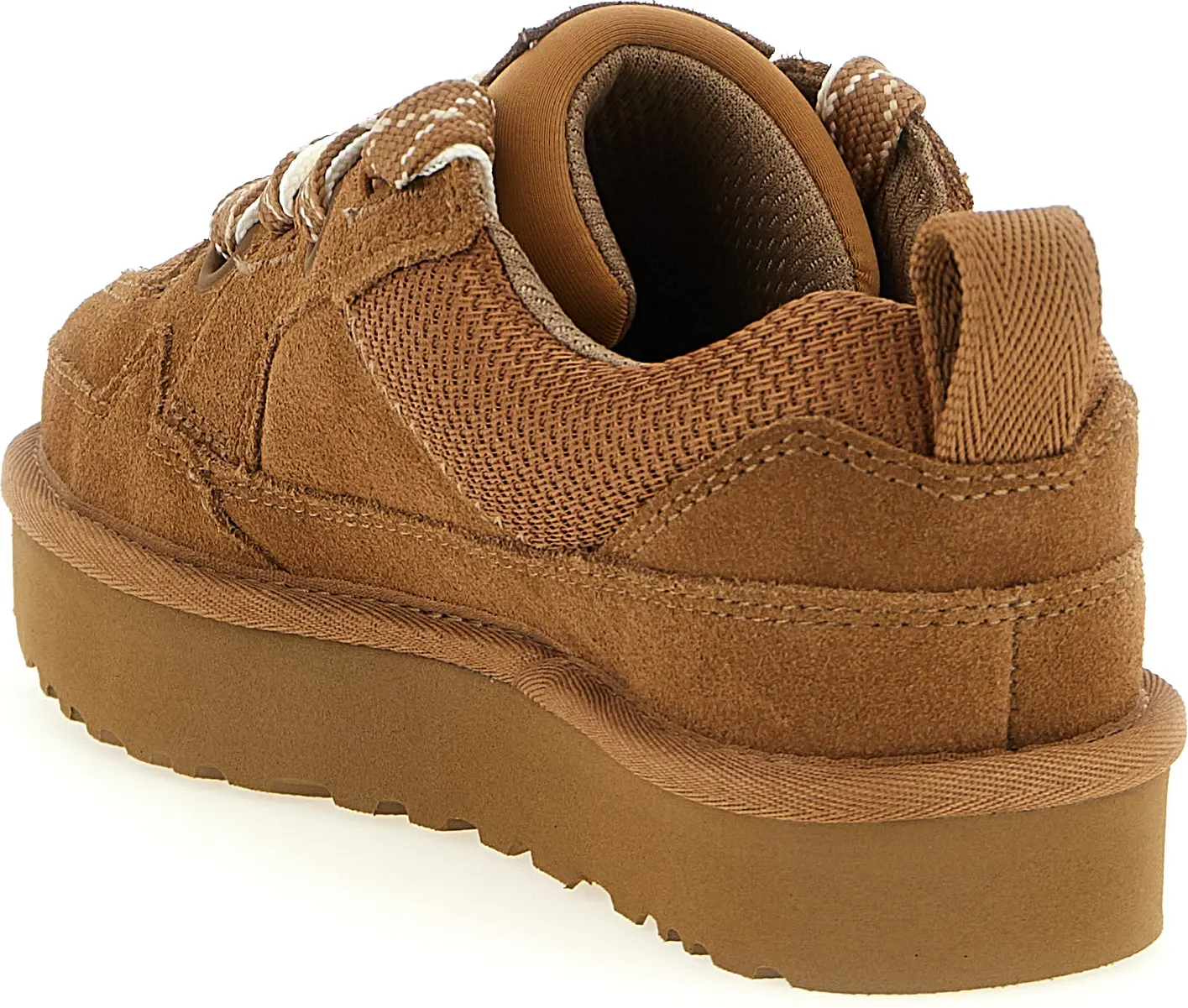 Коричневые кожаные кроссовки UGG