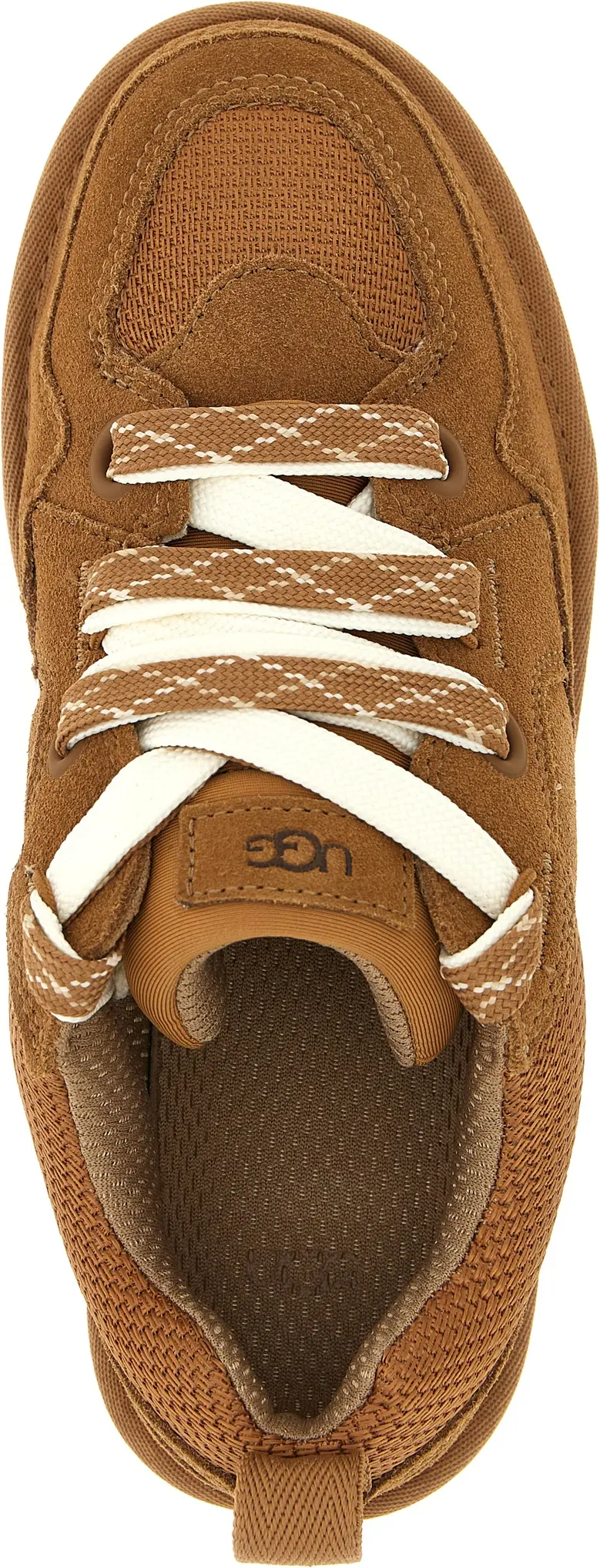 Коричневые кожаные кроссовки UGG