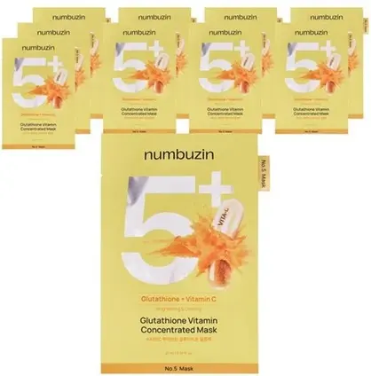 Концентрированная маска Numbuzin No.5+ Glutathione