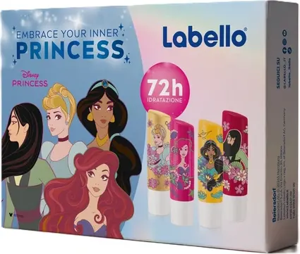 Набор бальзамов для губ Nivea Labello Disney Princess