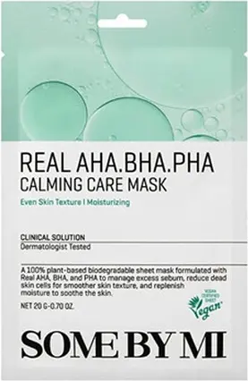 Тканевая маска для лица Some By Mi Real AHA-BHA-PHA Calming Care Mask