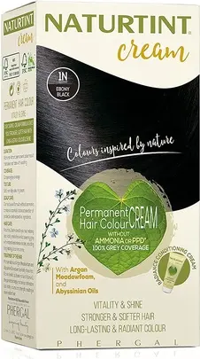 Стойкая крем-краска для волос Naturtint 1N Ebony Black