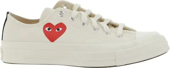 Белые низкие кеды из резины