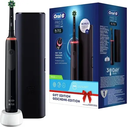 Электрическая зубная щетка Oral-B Pro 3 3500 Black Edition