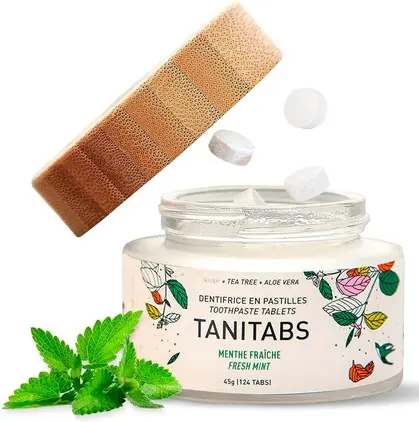 Зубная паста в таблетках Tanit со вкусом свежей мяты