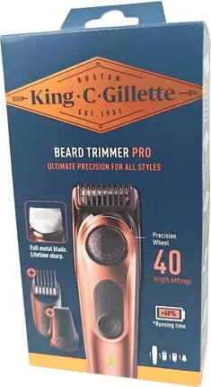 Электрический триммер для бороды Gillette King C. Gillette