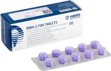 Таблетки для окрашивания зубного налета Miradent