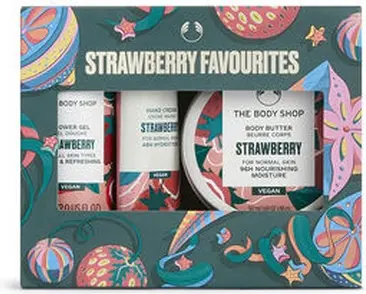 Набор для ухода за телом The Body Shop Mini Strawberry Christmas Gift Set
