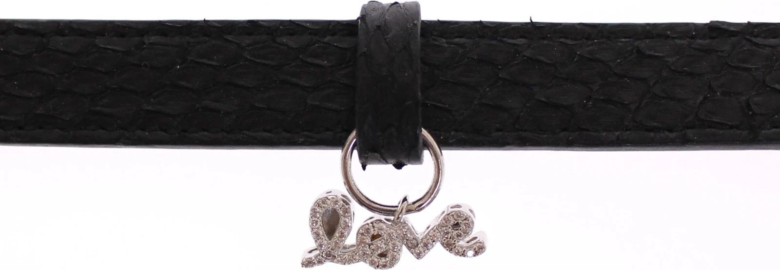 Браслет Nialaya Jewelry «Змеиная кожа CZ LOVE»