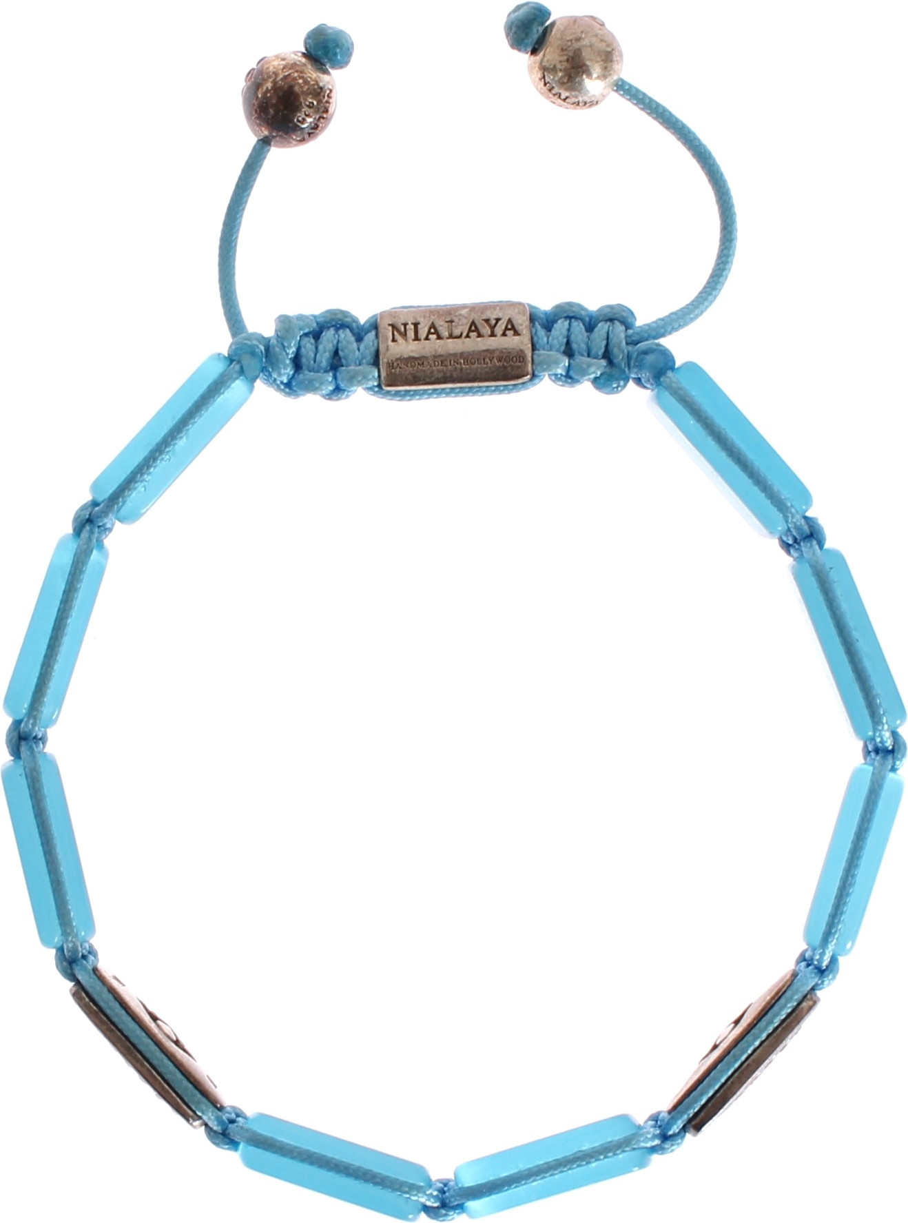 Браслет Nialaya Jewelry Chic Nialaya с бриллиантами и опаловыми бусинами
