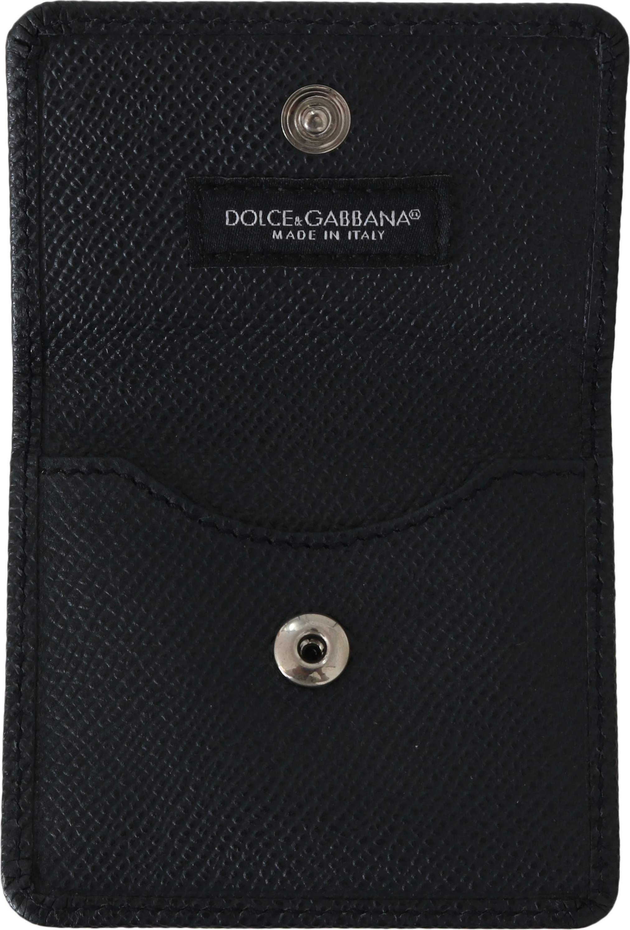 Футляр Dolce & Gabbana Элегантный синий кожаный футляр для презервативов