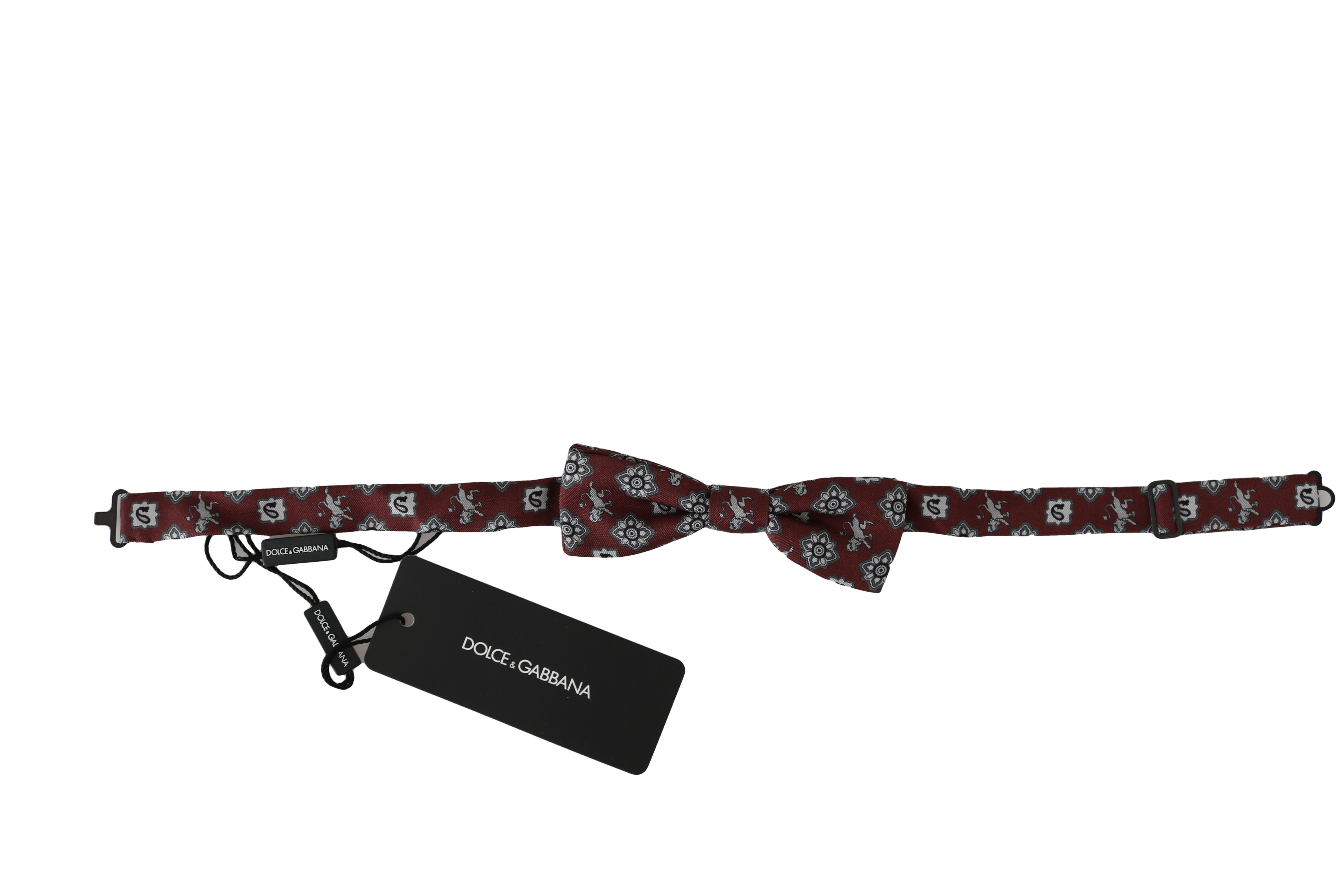 Галстук-бабочка Dolce & Gabbana Элегантная бордовая шелковая бабочка