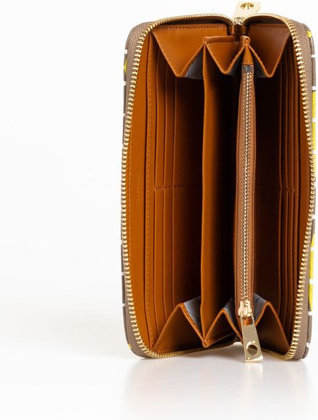 Женский кошелек Trussardi Бежевый из кожи