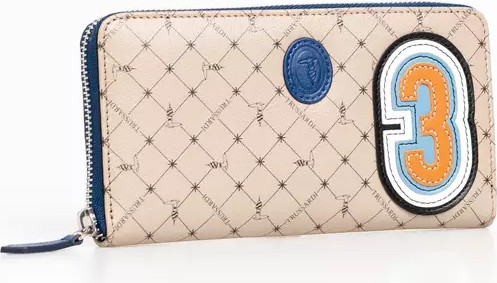 Кошелек Trussardi Бежевая Кожа Мужской Кошелек
