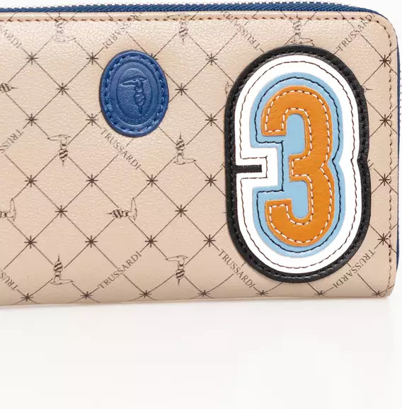Кошелек Trussardi Бежевая Кожа Мужской Кошелек