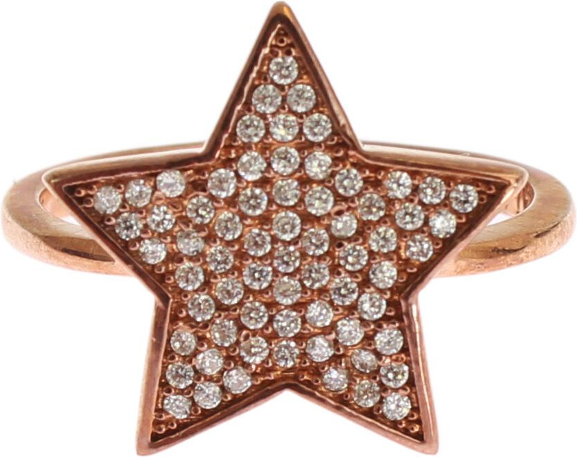 Кольцо Nialaya Jewelry Женское Прозрачная Фианит Звезда