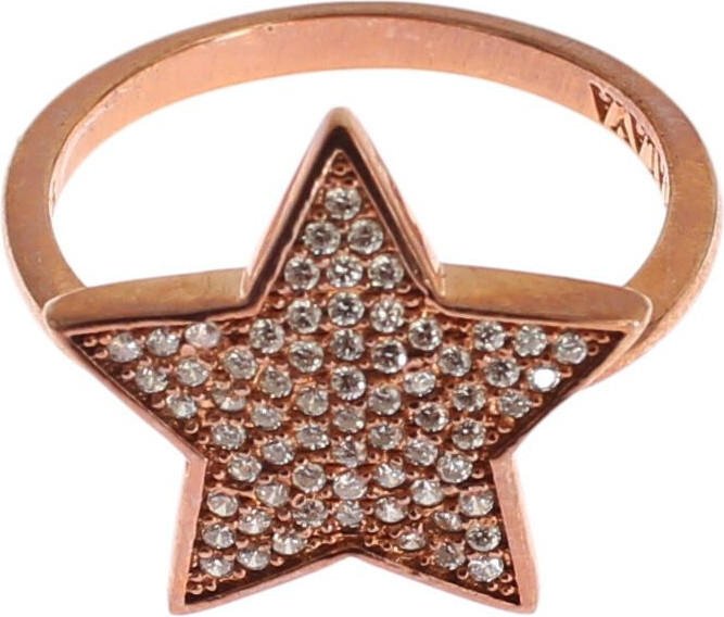 Кольцо Nialaya Jewelry Женское Прозрачная Фианит Звезда