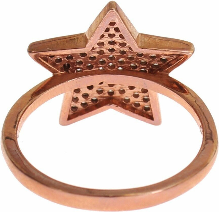 Кольцо Nialaya Jewelry Женское Прозрачная Фианит Звезда