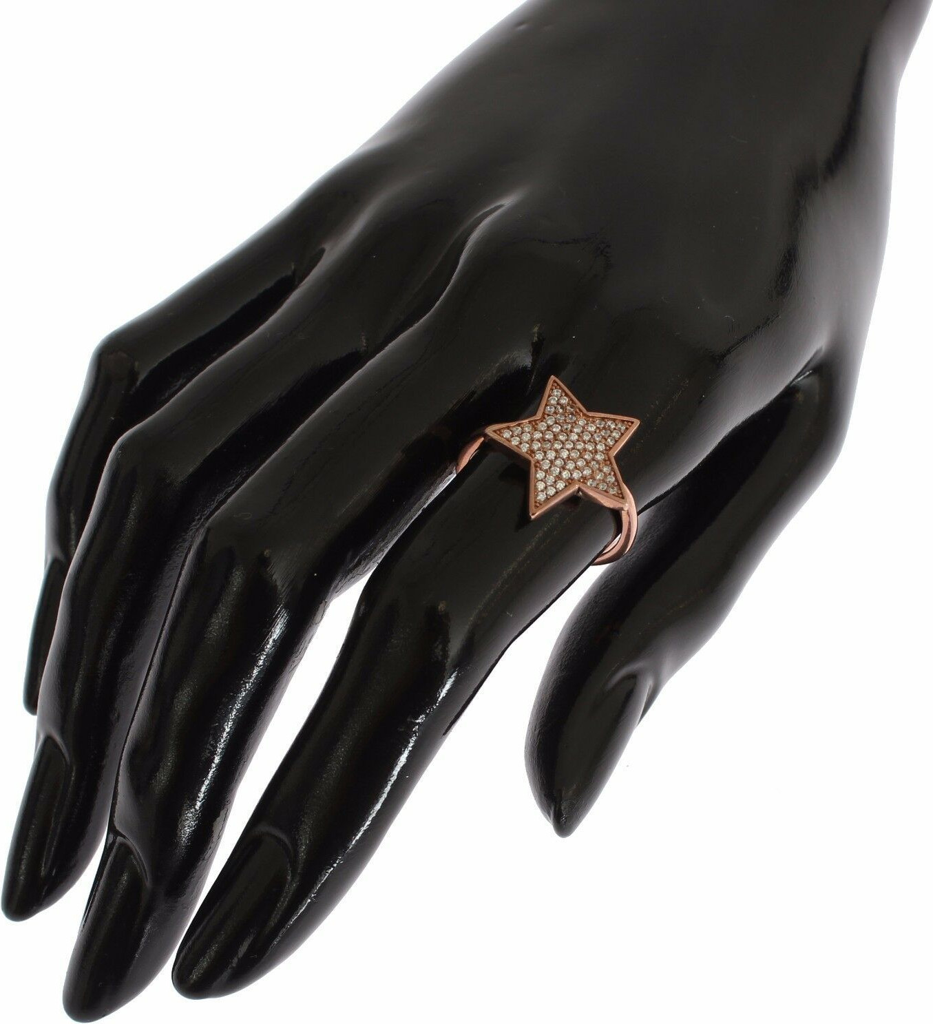 Кольцо Nialaya Jewelry Женское Прозрачная Фианит Звезда