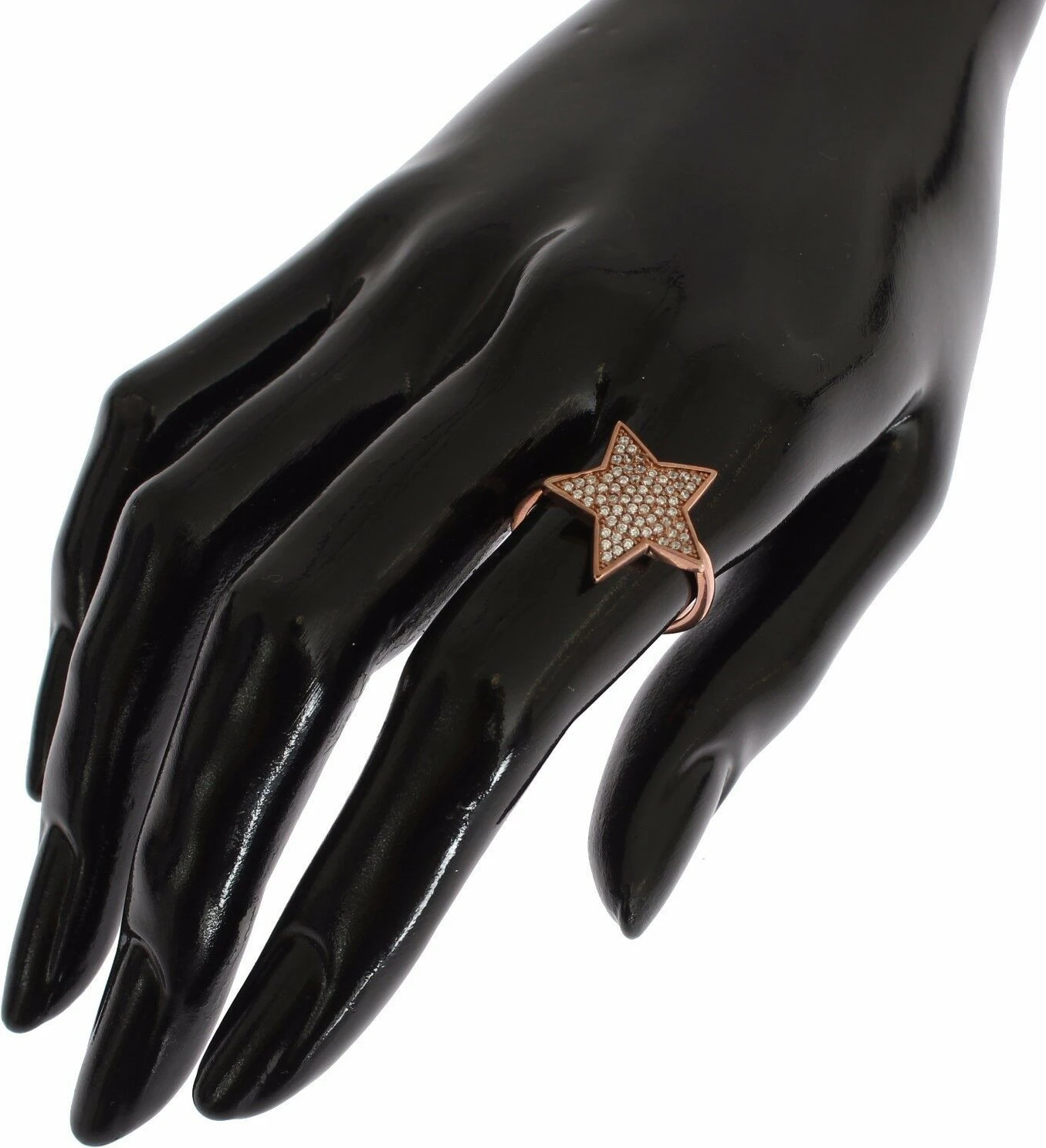 Кольцо Nialaya Jewelry Женское Прозрачная Фианит Звезда