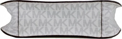 Сумка через плечо Michael Kors Briley Small Messenger белая с фирменным принтом