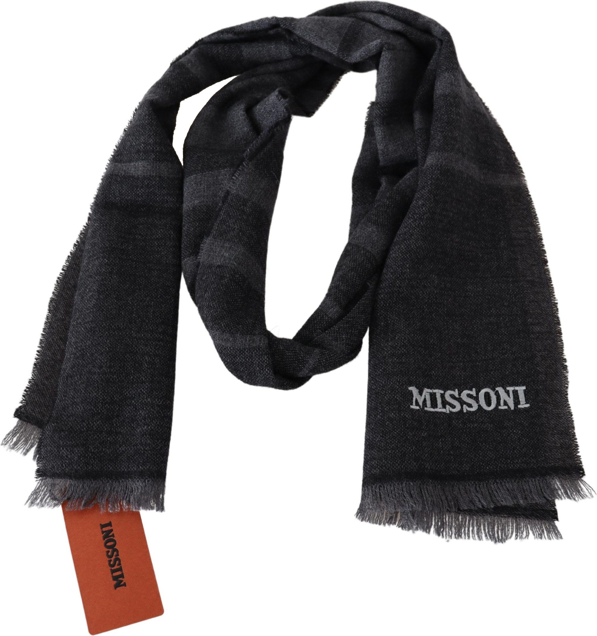 Шарф Missoni Элегантный Шерстяной Шарф с Фирменными Полосами