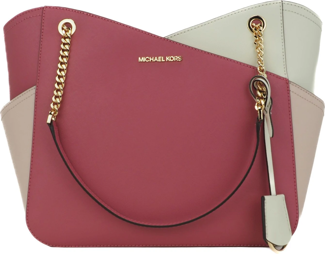 Сумка-тоут Michael Kors Jet Set Кожаная Большая X Плечо с Цепочкой
