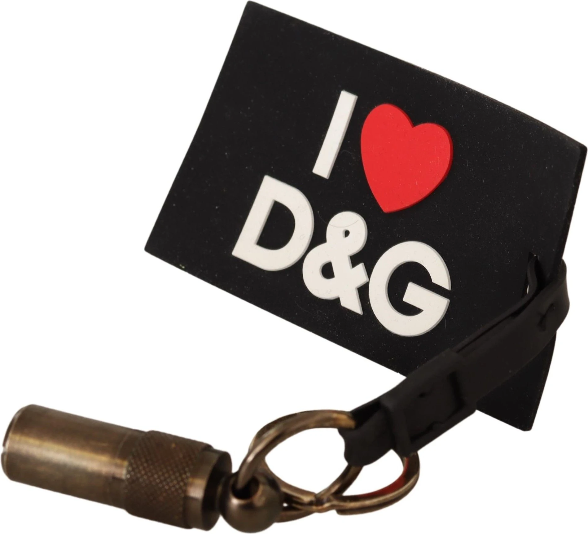 Брелок Dolce & Gabbana Элегантный Резиновый Брелок-Сердце с Логотипом DG