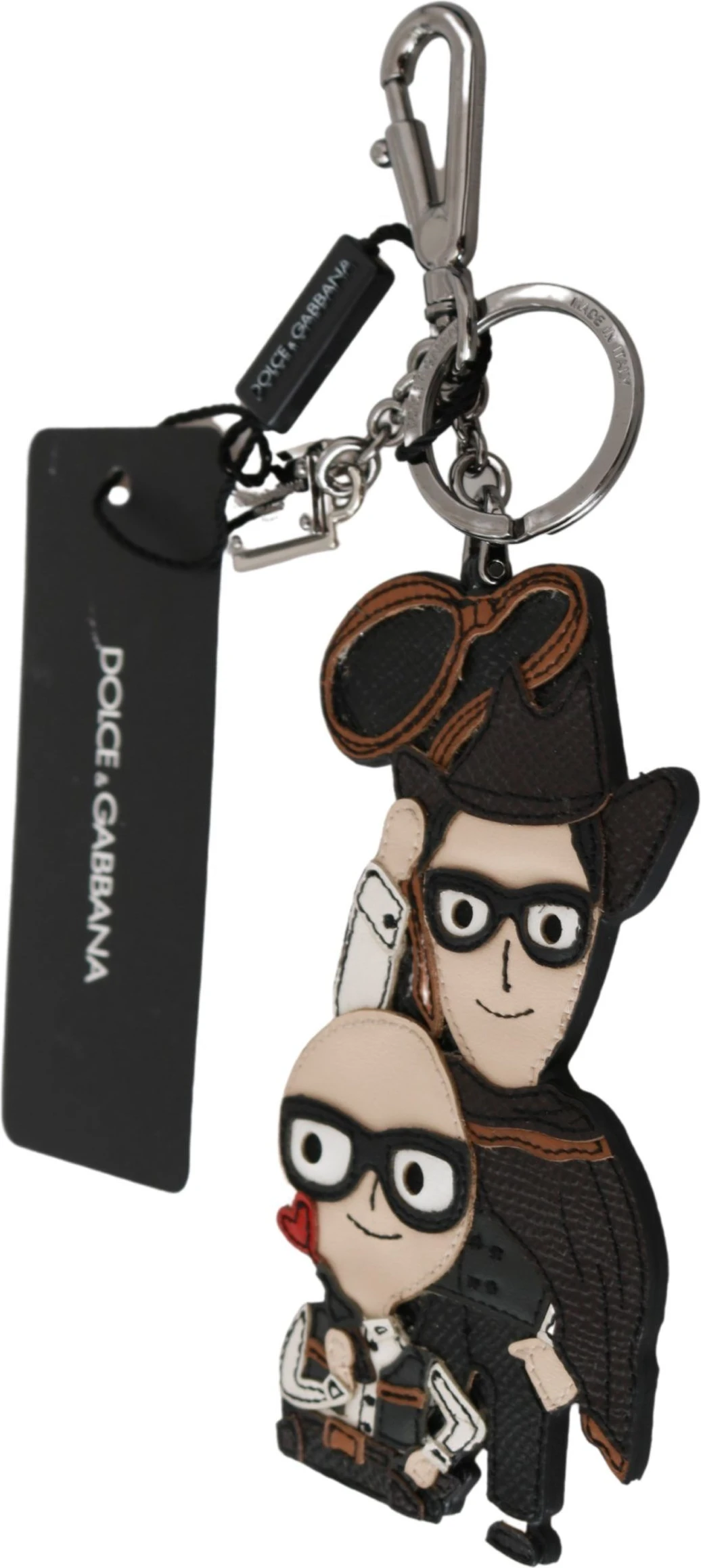 Брелок Dolce & Gabbana Кожаный Dominico Stefano SICILY WESTERN Нагрудный знак