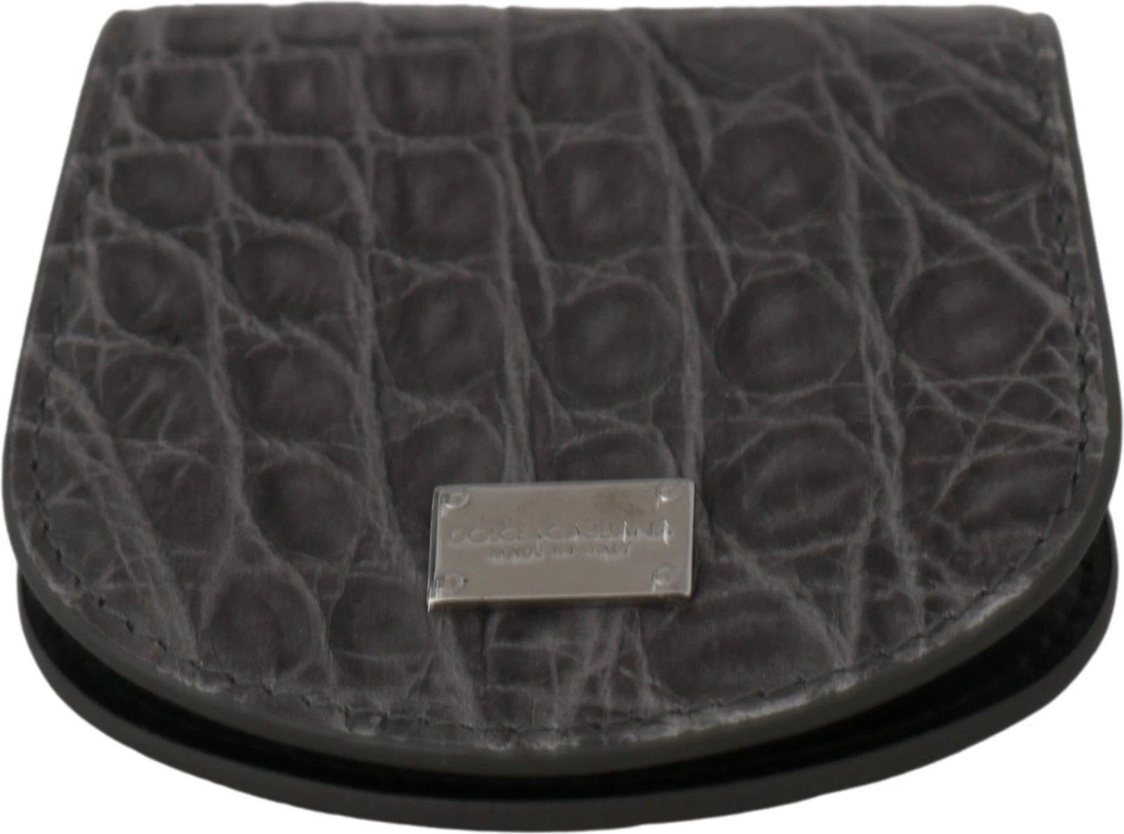 Кошелек Dolce & Gabbana Exotic Gray Leather Condom Case Wallet